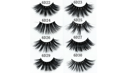 25mm 6D Real Mink Eyelashes 22-30