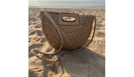 Straw Tote Bag Summer Beach Bag Handmade Straw Woven Handbag for Women Travel