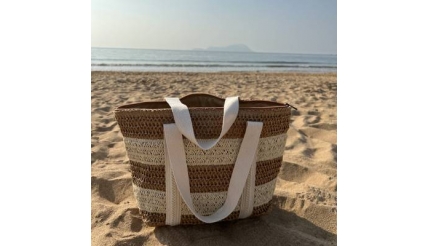 Women Straw Bags Summer Beach Large Tote Bag Handmade Woven Shoulder Crossbody Handbag